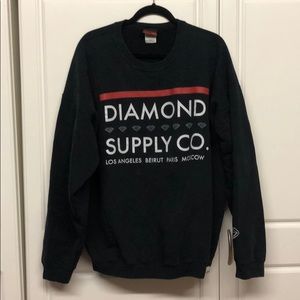 Diamond crew neck long sleeve